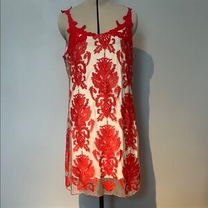 NWT Chelsea & Violet mesh embroidered dress